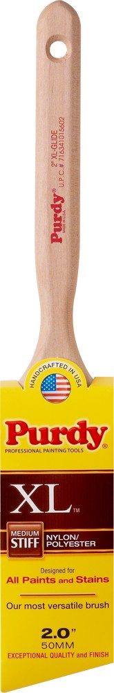 PURDY 144152320 2" NYLON/POLYESTER MED STIFF XL GLIDE ANGULAR PAINT BRUSH