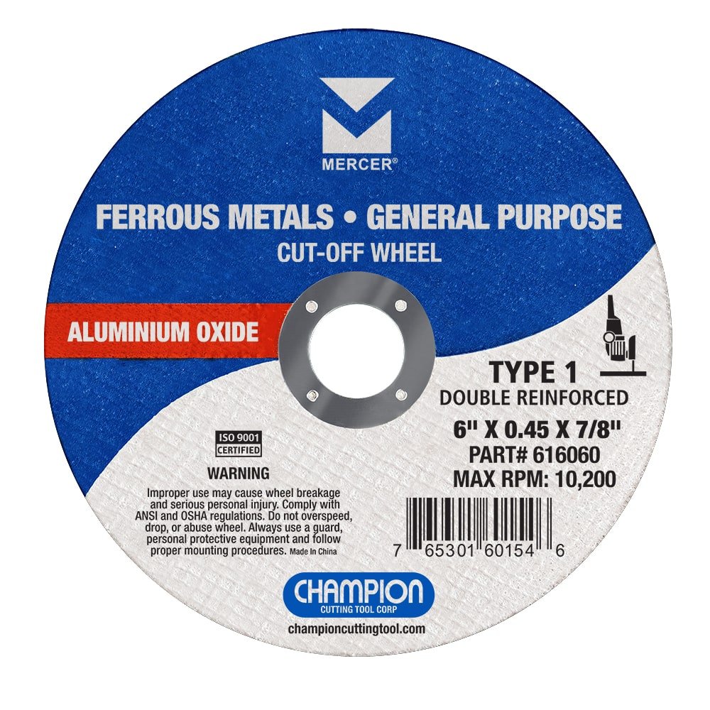 6” X .045” X 5/8” TYPE 1 METAL CUTTING GP DOUBLE REINFORCED - MERCER