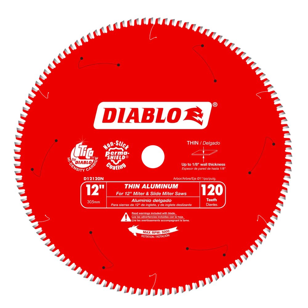 12” X 120T THIN ALUMINUM DIABLO BLADE