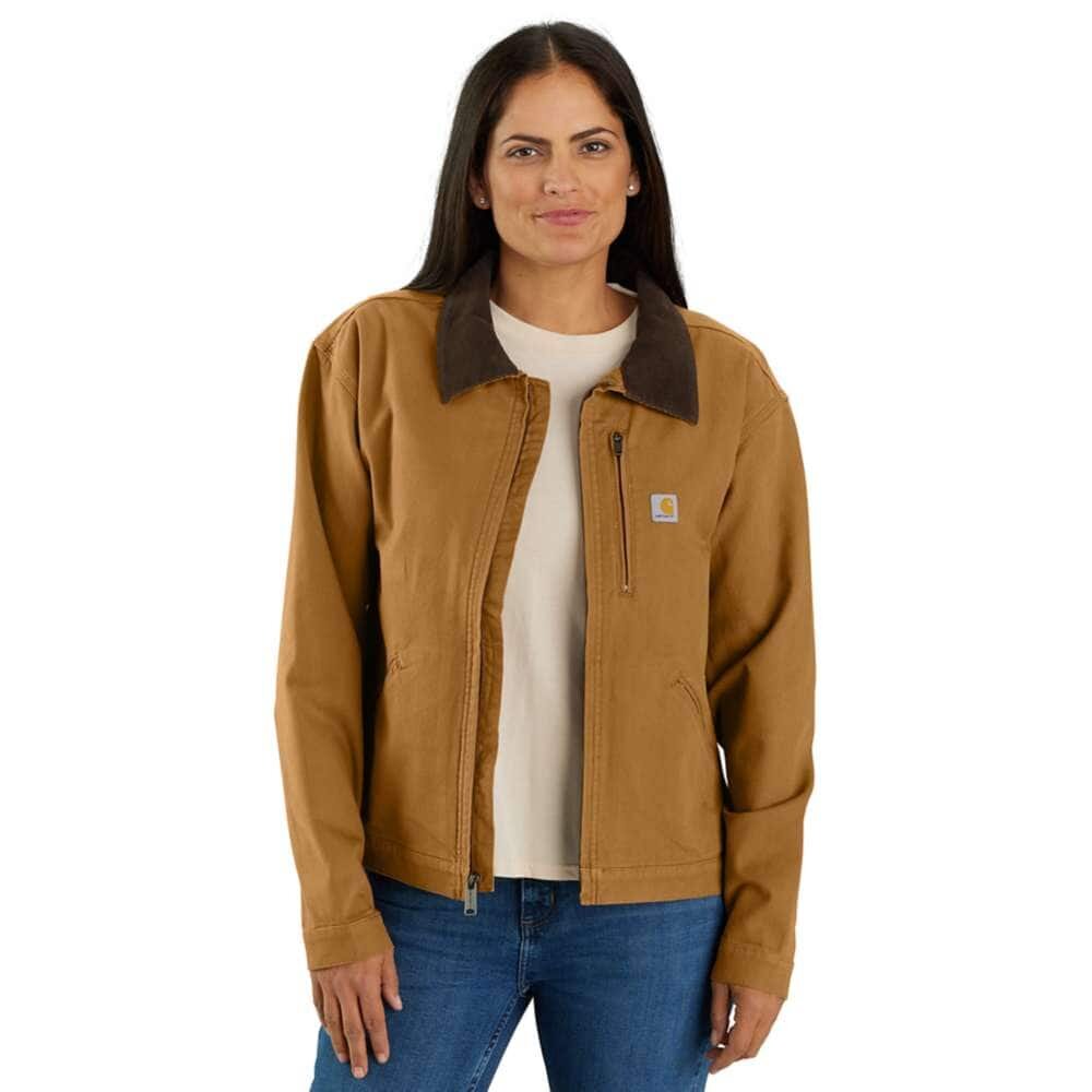 LOOSE FIT CANVAS DETROIT JACKET- WOMENS- MEDIUM