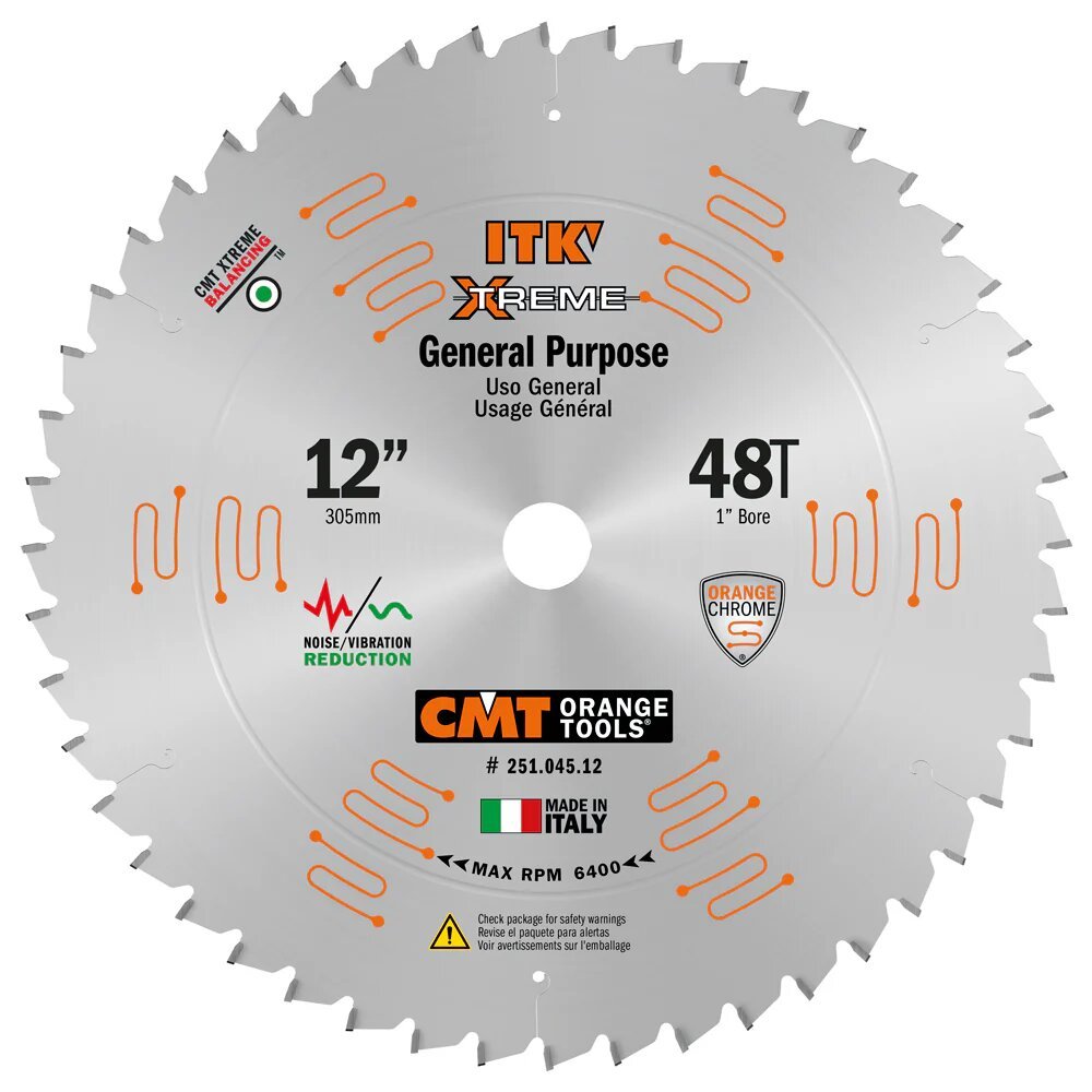 12" X 48T GENERAL PURPOSE SAW BLADE- CMT