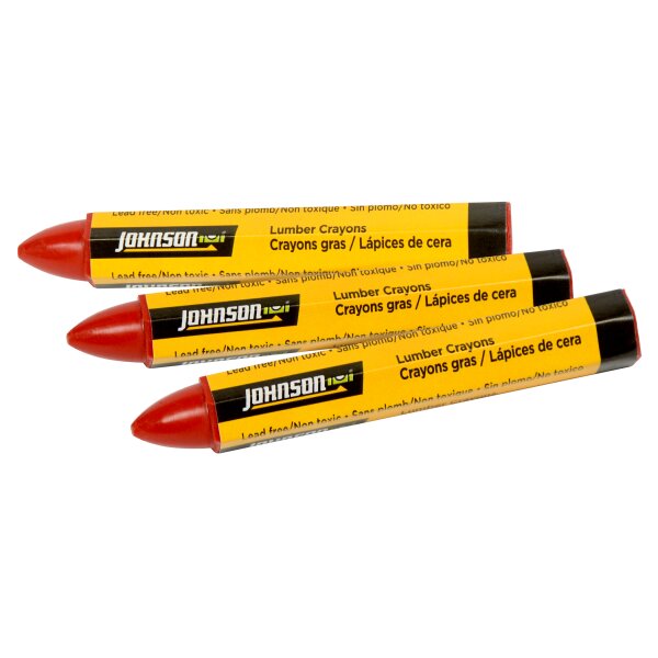 RED LUMBER CRAYONS - 3/PACK