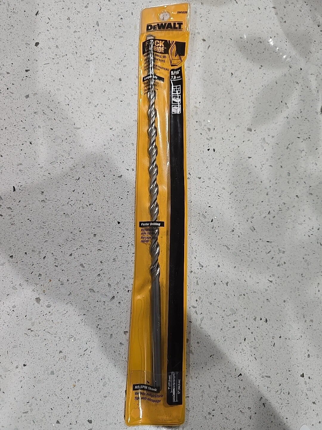 DEWALT DW5229 HAMMER DRILL BIT ROCK CARBIDE 5/16 X 12