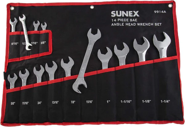 14PC ANGLE HEAD WRENCH SET - SAE - SUNEX