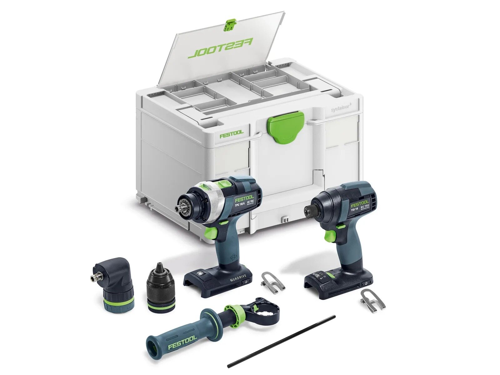 FESTOOL IMPACT DRIVER AND DRILL SET TID 18 BASIC-SET TPC 18/4