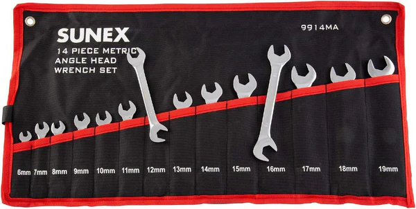 14PC ANGLE HEAD WRENCH SET - METRIC - SUNEX