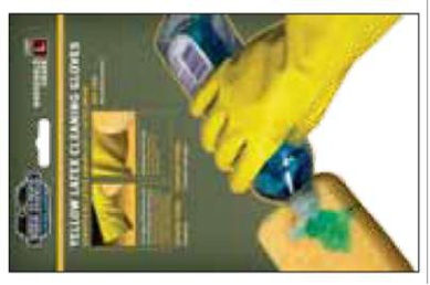 YELLOW HOUSEHOLD LATEX - M MOQ : 12