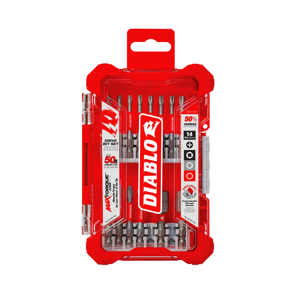 14PC DIABLO DRIVE BIT SET