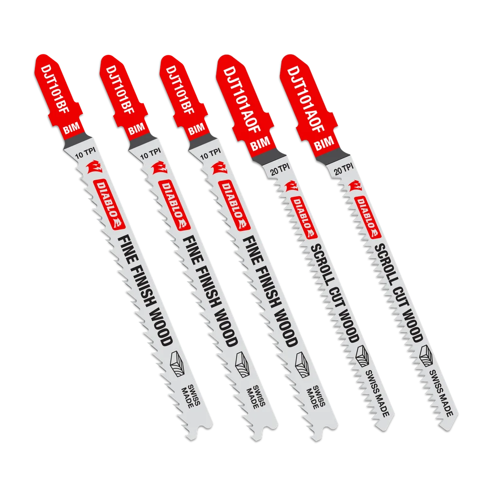 5PC BI-METAL JIG SAW BLADE SET FOR LAMINATE MATERIAL - DIABLO