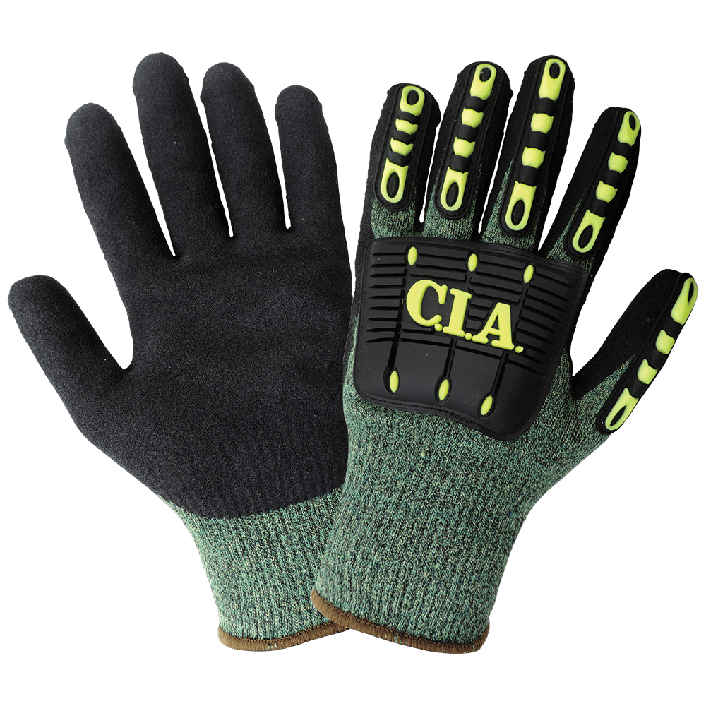 VISE GRIPSTER C.I.A XTREME FOAM TECHNOLOGY NITRILE/PU COAT PERFORMANCE ARALENE GLOVES WITH CUT & IMPACT RESISTANCE- XL