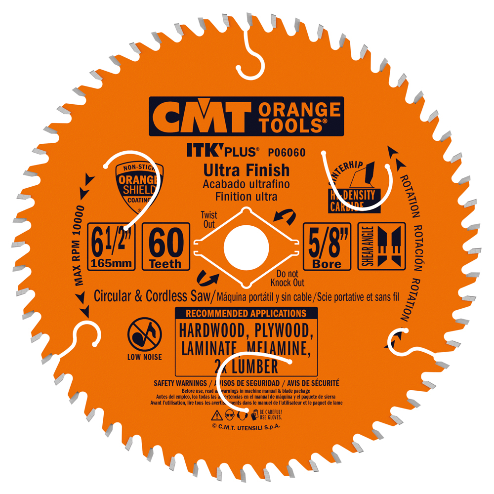 6-1/2" X 60T ATB CARBIDE SAW BLADE - CMT