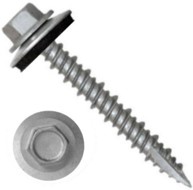 #12 X 3" SP. 1/4" TALL IHWH UNSL #10 FIL HI-LO T17 W/NEO 9/16" CER SILV HI-LO THREAD, T17, STEEL CERAMIC SILVER 1000HR