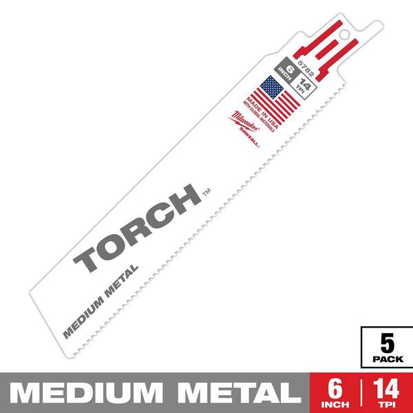 6" X 14 TORCH MEDIUM METAL SAWZALL BLADE - MILWAUKEE