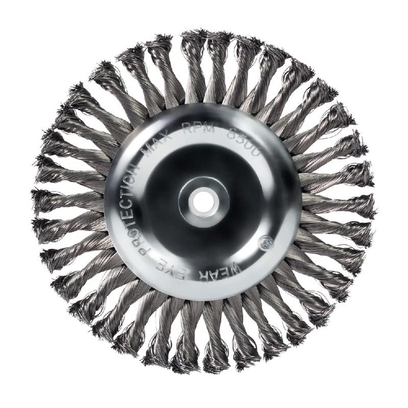 WHEEL - 8" X 5/8"X 1/2" KNOTTED WIRE WHEEL - MERCER