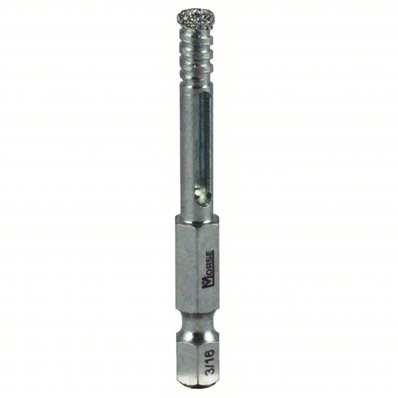 3/16” DIAMOND GRIT HOLESAW QUICK CHANGE SHANK - MORSE