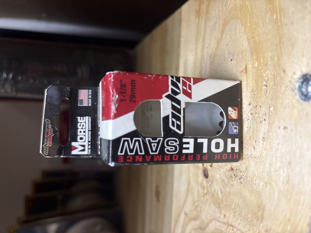 1-1/8” HOLE SAW
