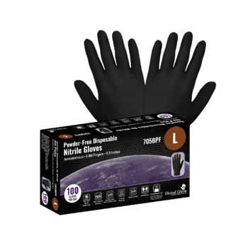 5 MIL BLACK NITRILE GLOVES -2XL- (100/BOX)