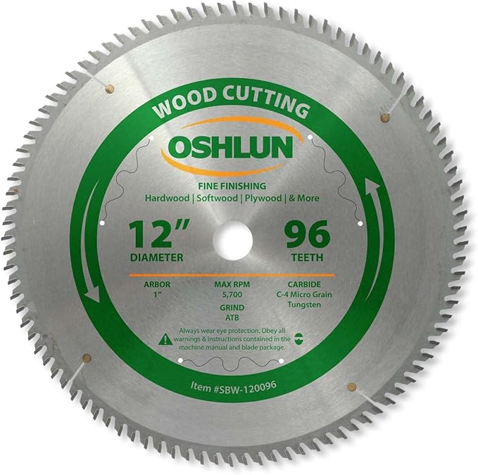 12" X 96T MITRE SAW BLADE - OSHLUN