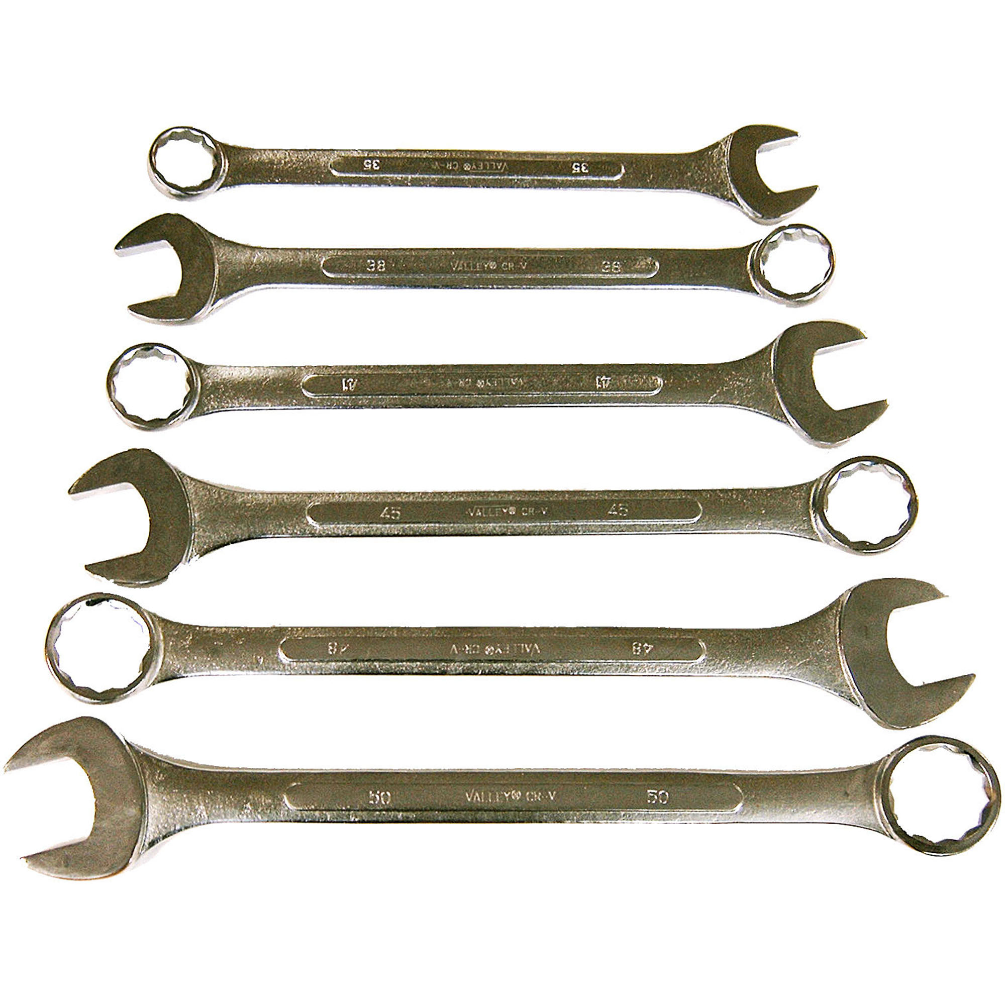 6PC JUMBO METRIC WRENCH SET- METRIC - VALLEY
