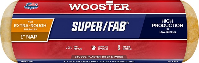 R242 9" X 1" NAP SUPER/FAB ROLLER COVER - WOOSTER