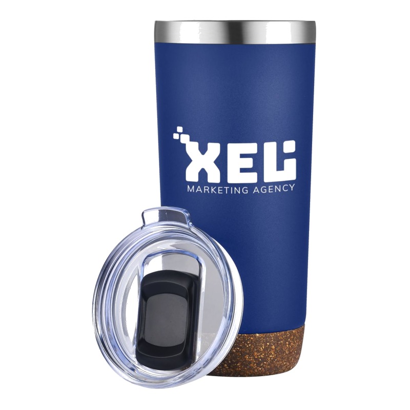 22 OZ. VACUUM INSULATED TUMBLER WITH CORK BASE