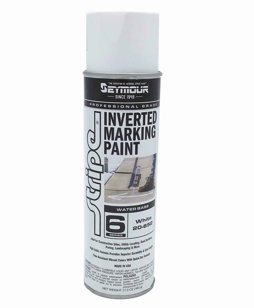 WHITE UPSIDE-DOWN MARKING PAINT 20OZ
