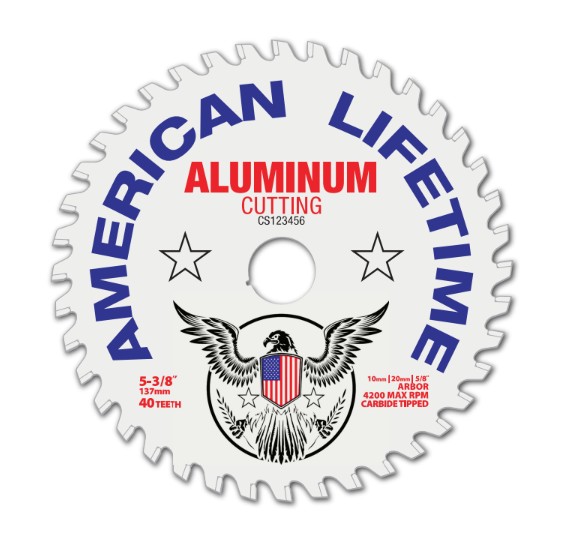 5-3/8” X 40T ALUMINUM CUTTING BLADE - AMERICAN LIFETIME