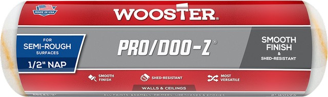 RR643 9" X 1/2" NAP PRO/DOO‑Z ROLLER COVER - WOOSTER