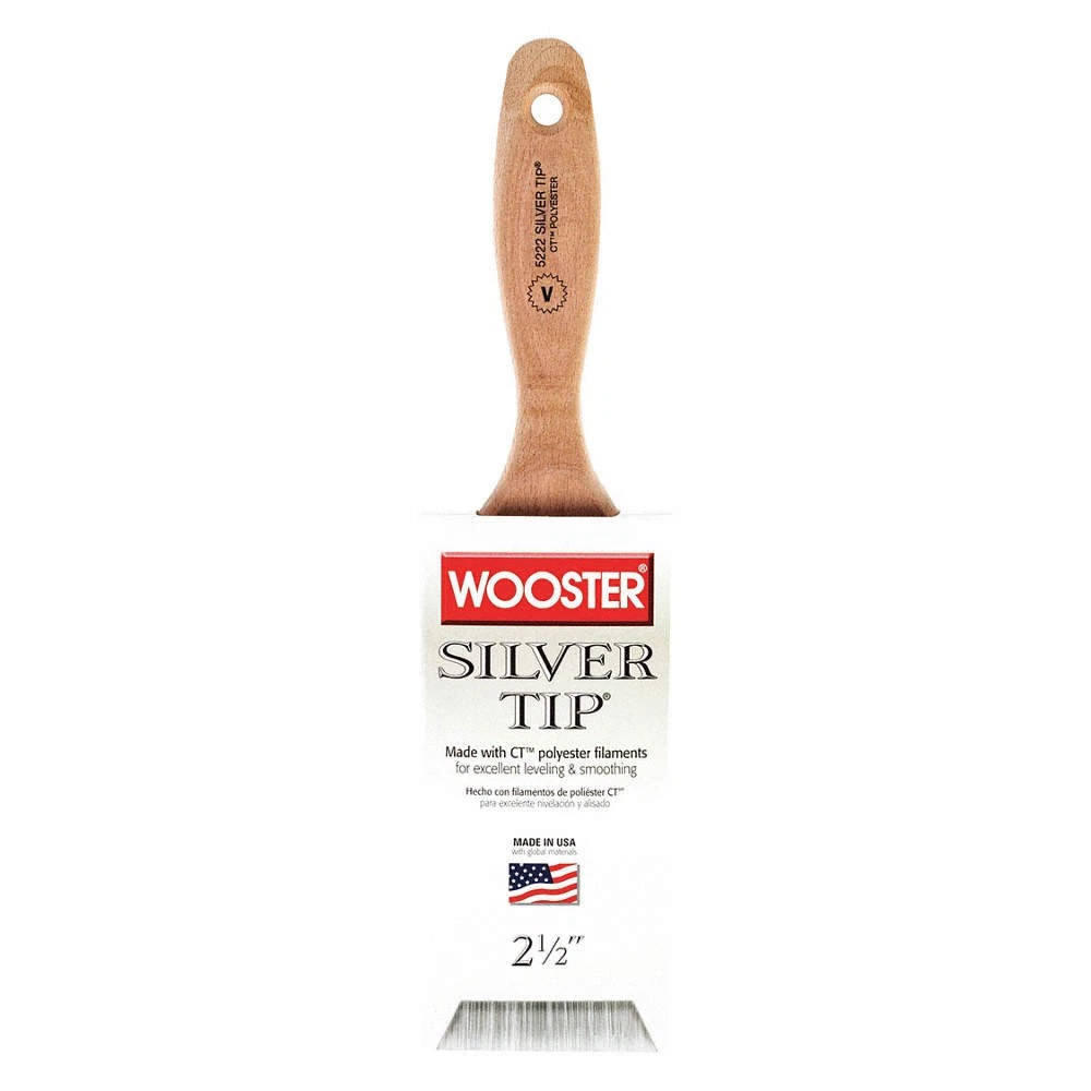 2-1/2” SILVER TIP PAINT BRUSH POLYESTER - WOOSTER