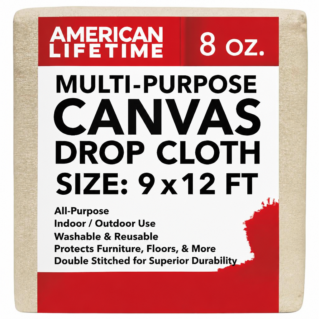 9' X 12' CANVAS DROP CLOTH 8OZ