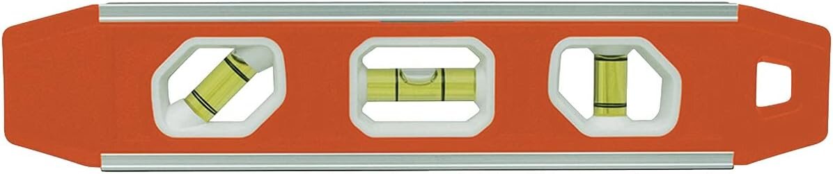 9" MAGNETIC ALUMINUM REINFORCED TORPEDO LEVEL