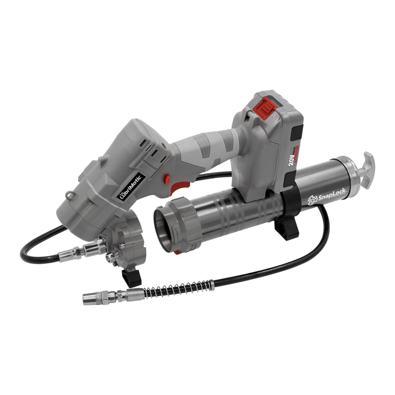 20V SNAPLOCK QUICK RELEASE GREASE GUN KIT - LUBRIMATIC