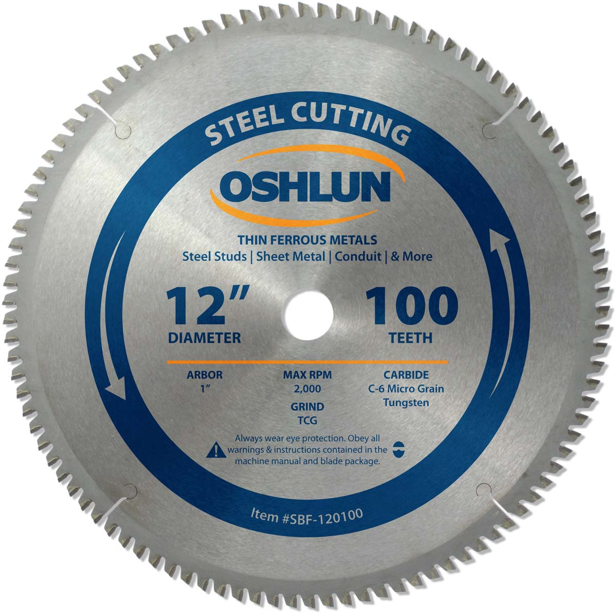 12" X 100T SAW BLADE - OSHLUN
