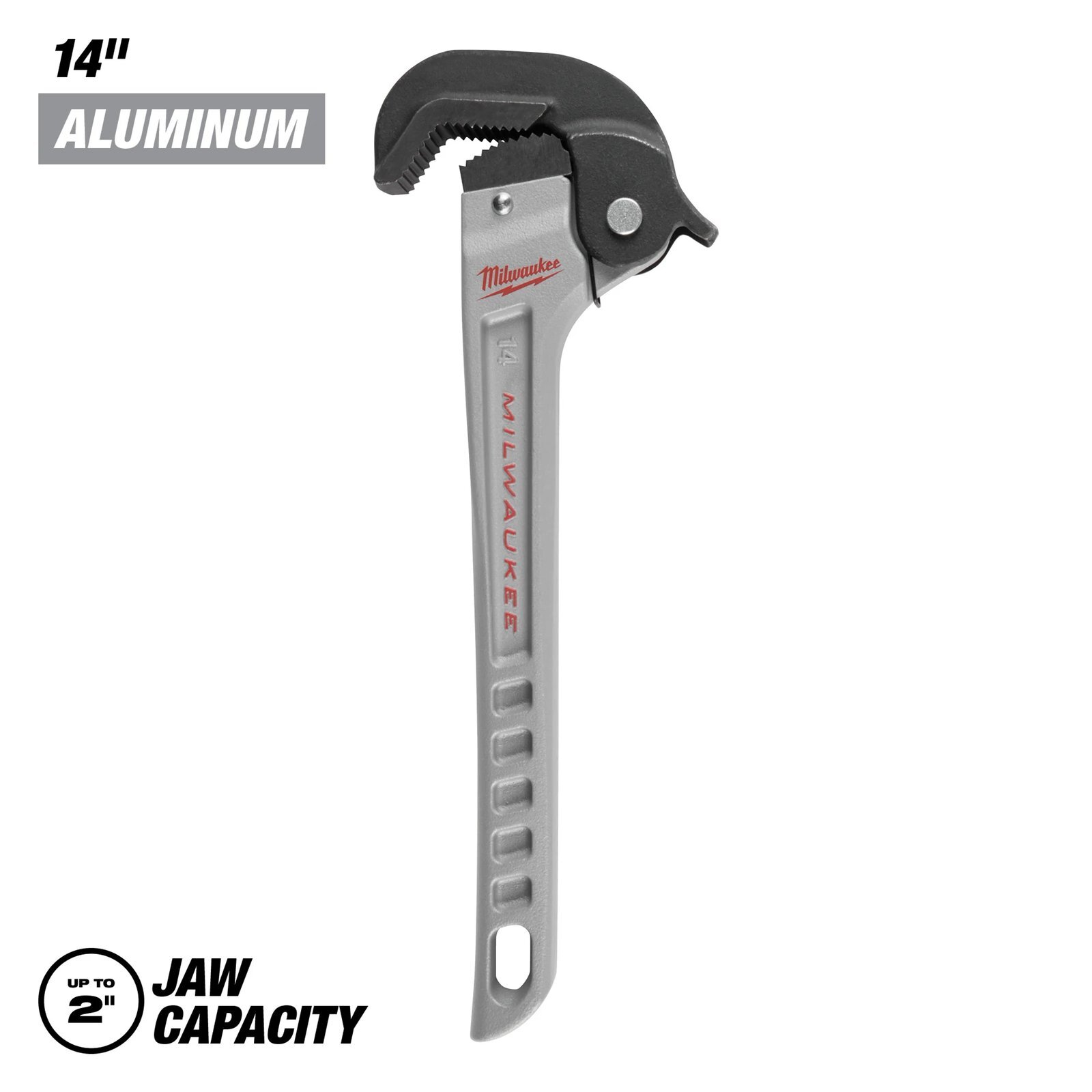 14" ALUMINUM SELF‑ADJUSTING PIPE WRENCH