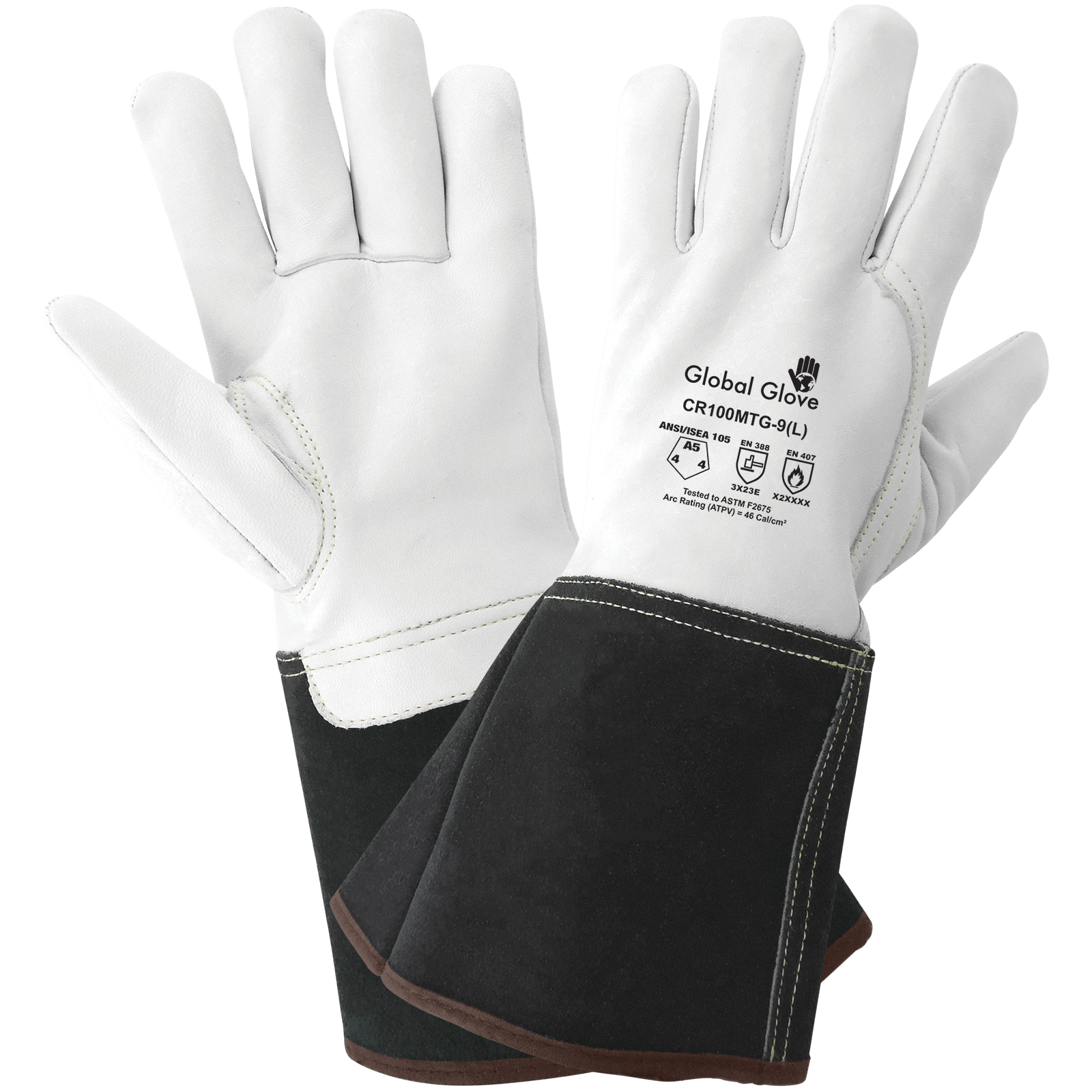 CUT AND FLAME RESISTANT PREMIUM GRAIN GOATSKIN MIG/TIG WELDING GLOVES