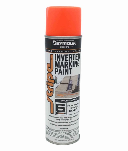 FLUORESCENT ORANGE UPSIDE DOWN MARKING PAINT 20OZ