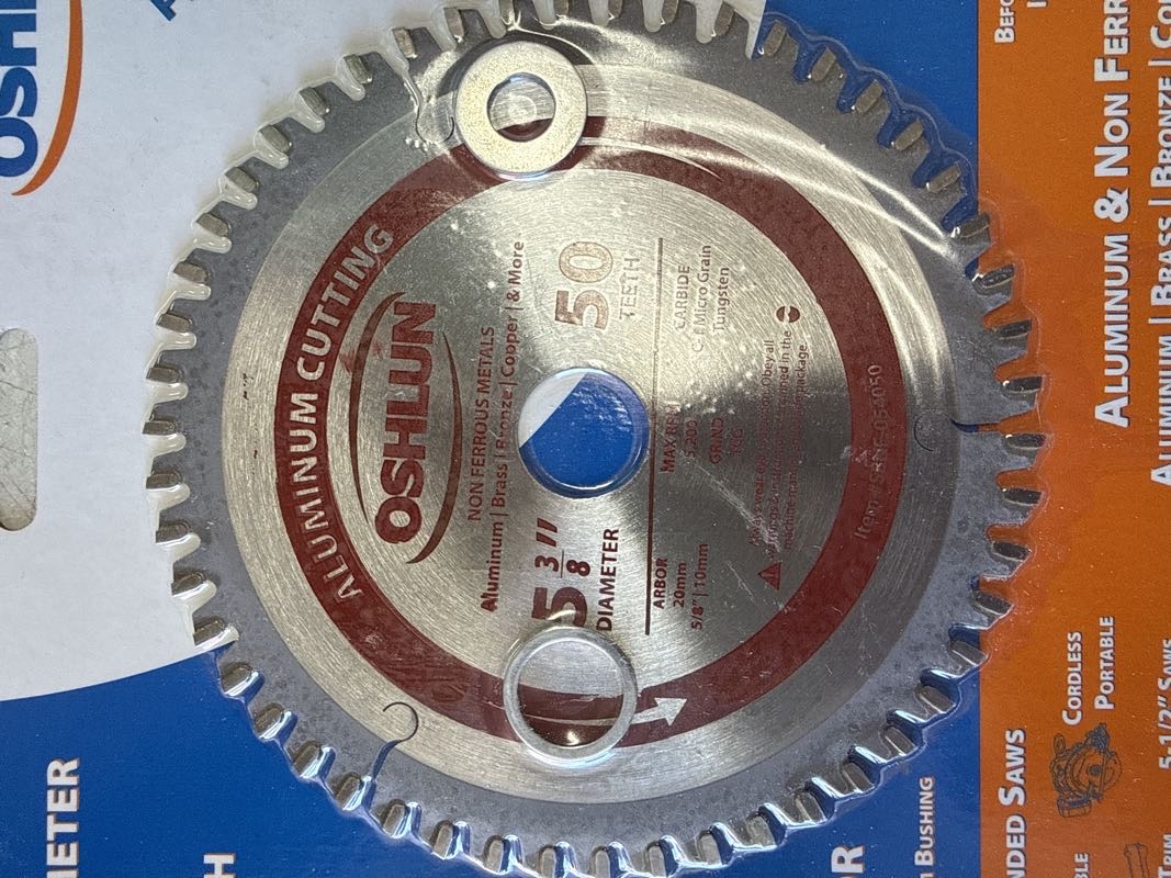 5-3/8” X 50T ALUMINUM CUTTING BLADE - OSHLUN