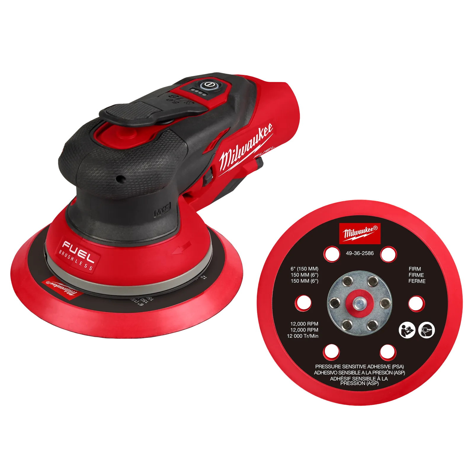 6” RANDOM ORBITAL SANDER (3/16”) - MILWAUKEE