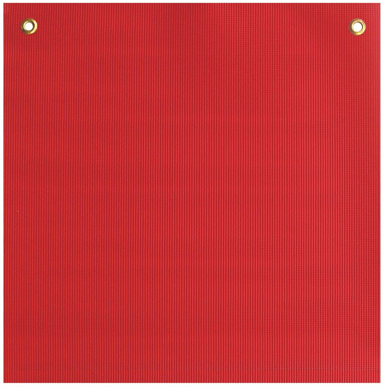 SAFETY FLAG, MESH, 18" X 18" FLOURESCENT RED W/2 BRASS GROMMETS
