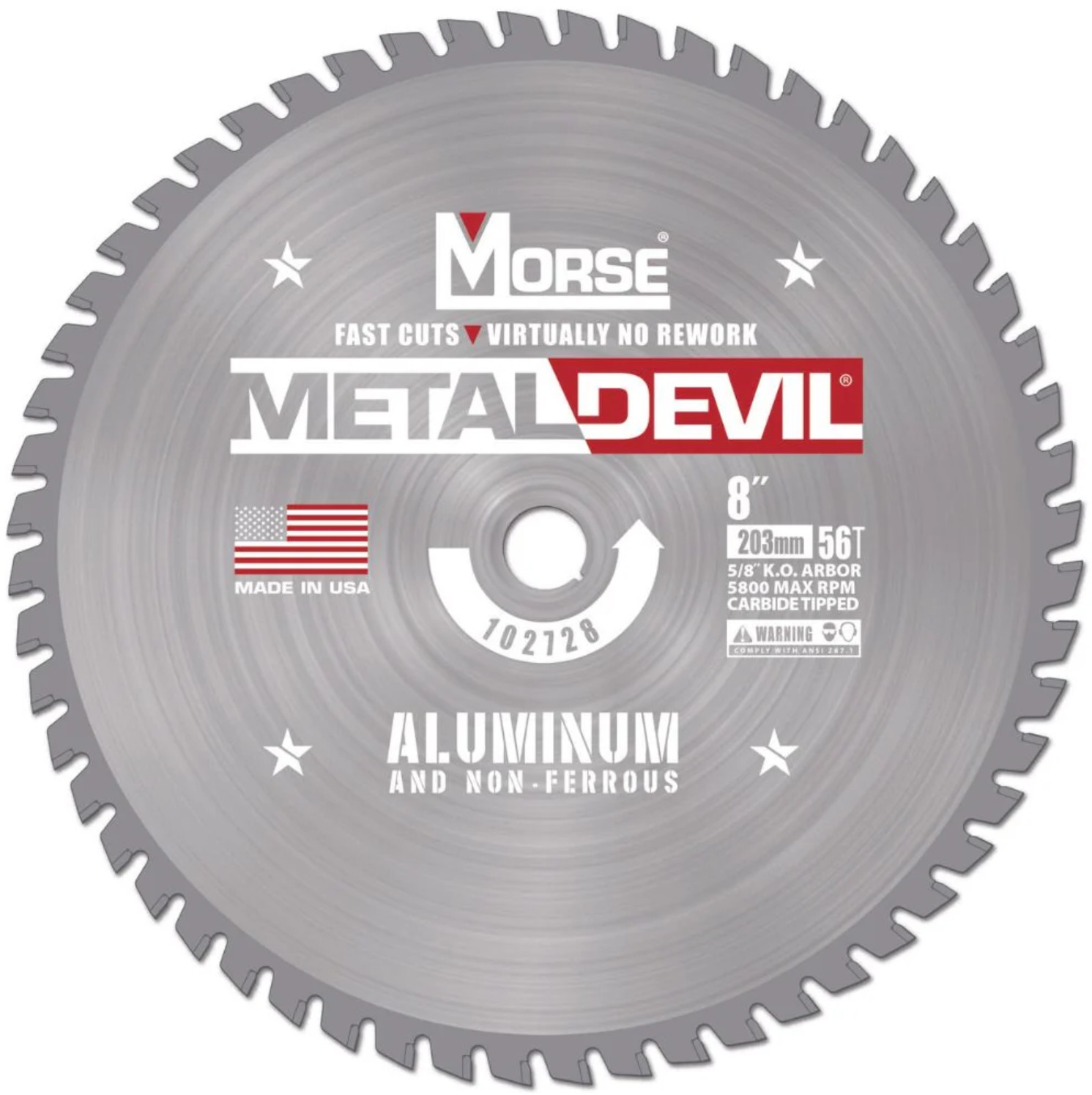 8" 56T ALUMINUM CUTTING BLADE - MORSE