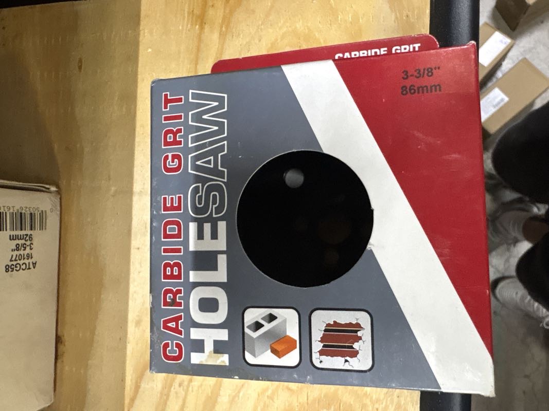 3-3/8 CARBIDE GRIT HOLE SAW