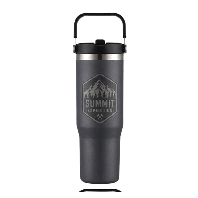 30 OZ. VACUUM INSULATED TRAVEL MUG WITH CARRIER