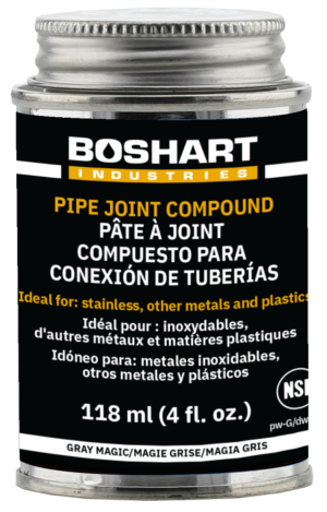 16OZ GRAY MAGIC PIPE THREAD COMPOUND/SEALANT - BOSHART