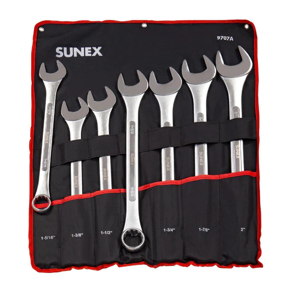 7PC SAE JUMBO COMBINATION WRENCH SET - SUNEX
