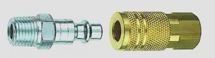 1/4” COUPLER AND PLUG SET 1/4”FNPT COUPLER & 1/4”NPT PLUG - TRU-FLATE