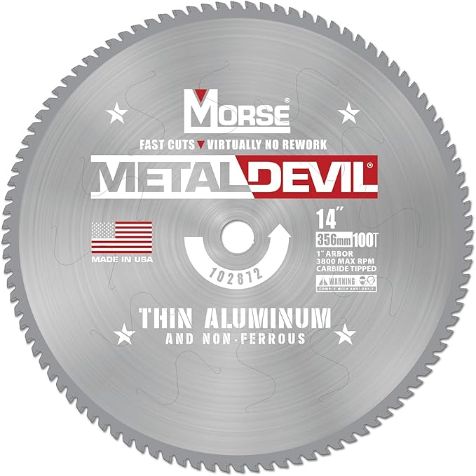 14 X 100T THIN ALUMINUM METAL BLADE - MORSE