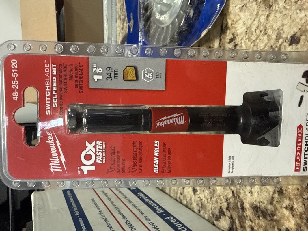 1-3/8” SWITCHBLADE SELFEED BIT - MILWAUKEE