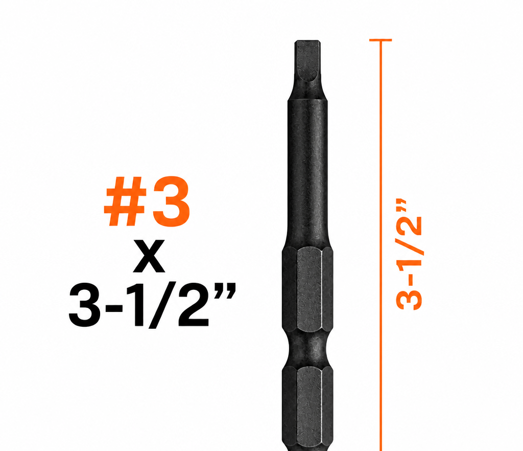 86-3R SQUARE #3 POWER BIT X 3-1/2".