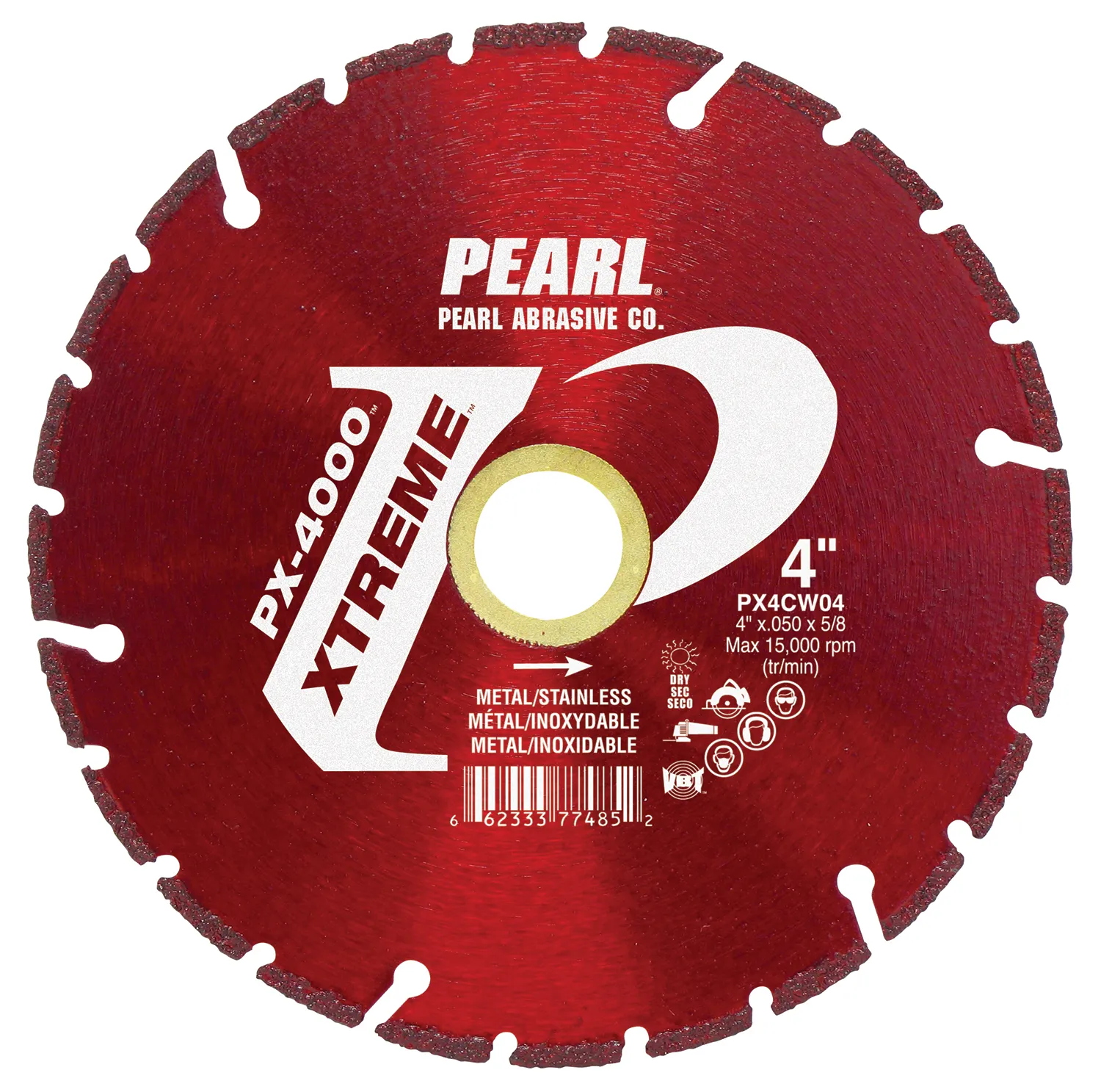 4" X .050 X 5/8", 3/8", 1/4" PEARL