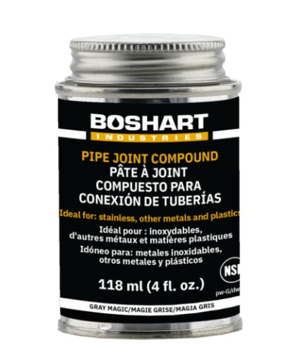 4OZ GRAY MAGIC PIPE THREAD COMPOUND/SEALANT - BOSHART